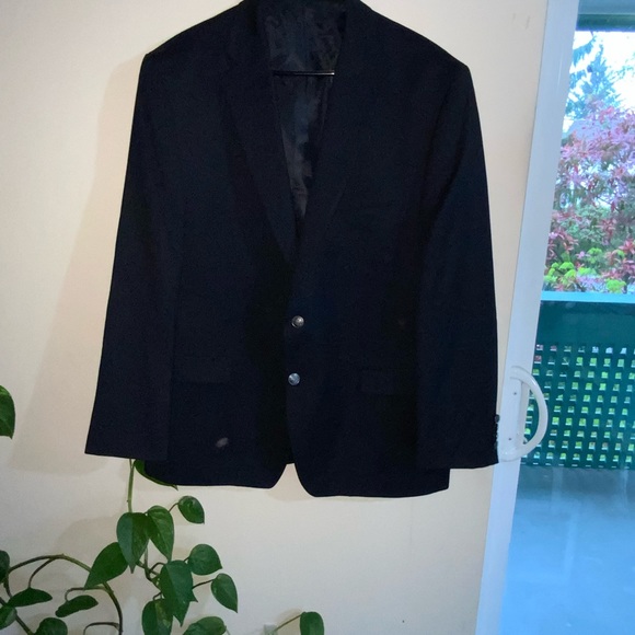 Boss Black, dark blue Blazer. Size 48R, 100%pure Virgin Wool. Part. Lined a very - Picture 9 of 9